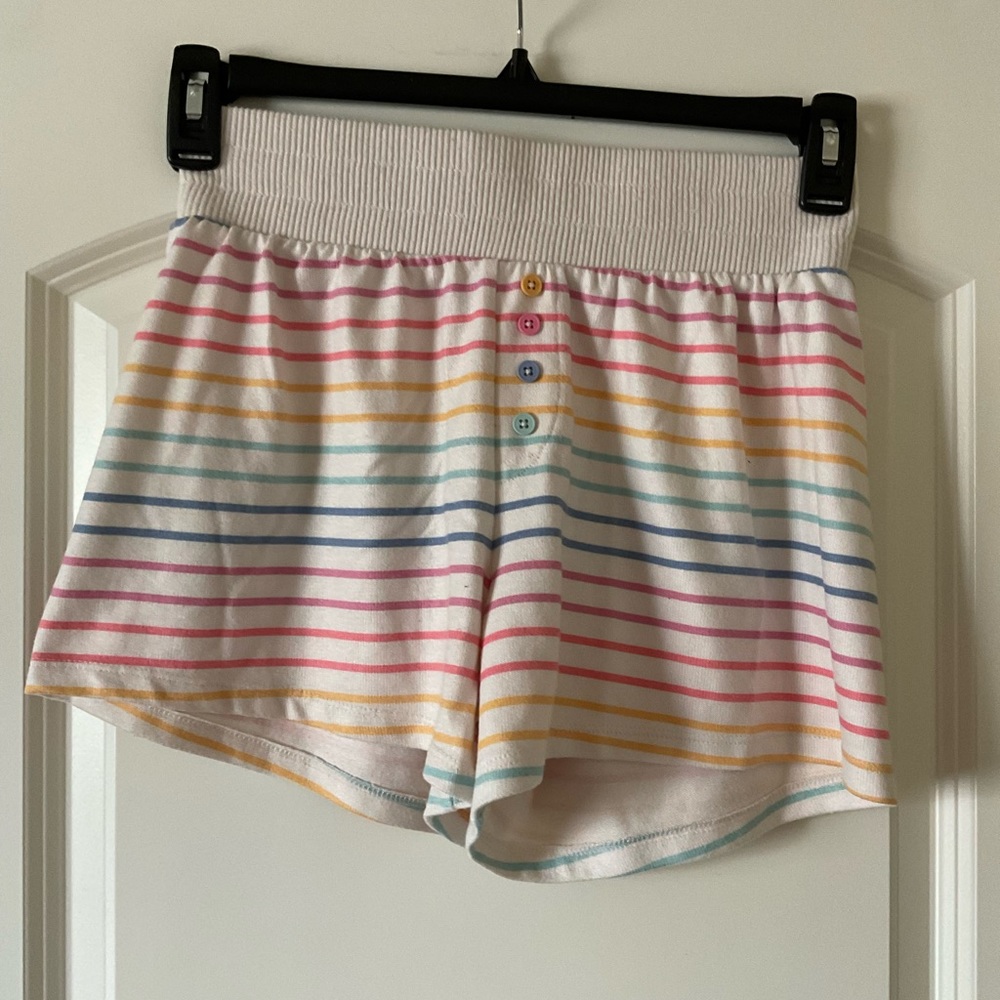 PJ Salvage rainbow sleep shorts